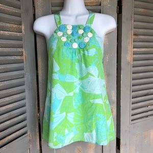 Lilly Pulitzer Genna Silk Embellished Halter Top
